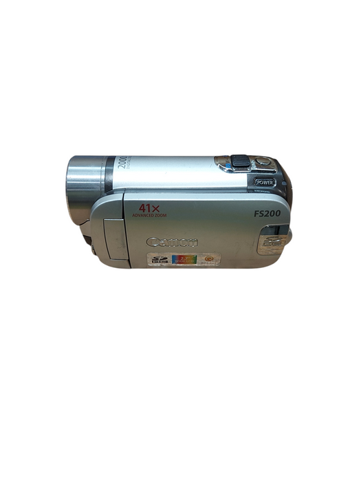 Canon FS200 Digital Video Camcorder 41x Advanced Zoom with battery