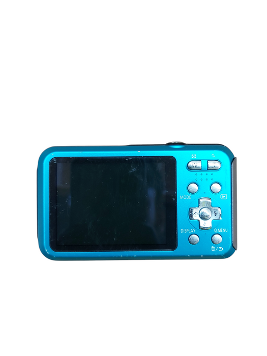 Panasonic Lumix DMC-TS20 16.1MP Digital Camera Blue with Battery
