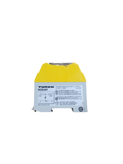 Turck MZB28P Positive Potential Barrier, Modular Housing, Removable Terminals