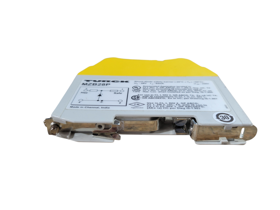 Turck MZB28P Positive Potential Barrier, Modular Housing, Removable Terminals