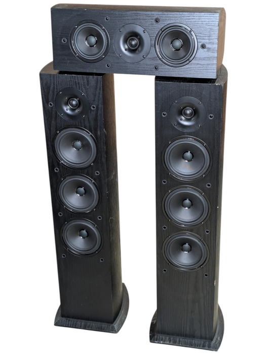 Pioneer Andrew Jones Surround Sound Speakers, SP-C22  Mid, SP-FS52 Left Right