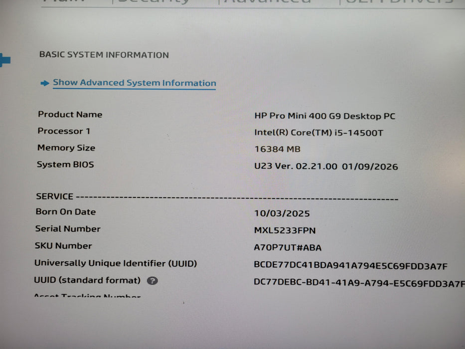 HP Pro Mini 400 G9 Desktop | Intel Core i5-14500T, 16GB DDR5, 256GB NVMe