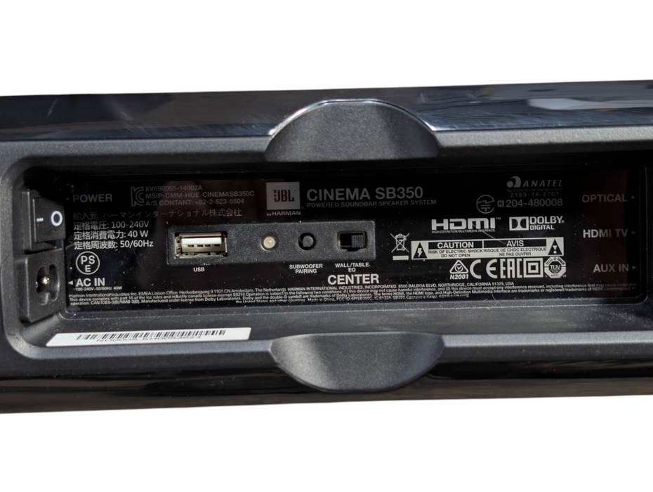 JBL Cinema SB350 HDMI Bluetooth Soundbar Speaker System with Wireless Subwoofer