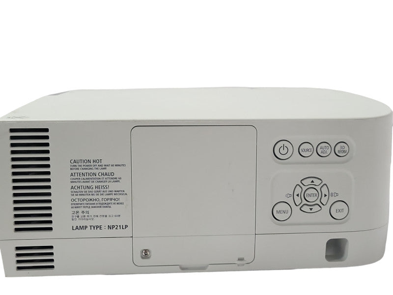 NEC NP-PA550W WXGA 3LCD Widescreen Projector 5500 Lumen 2183 Lamp Hours _