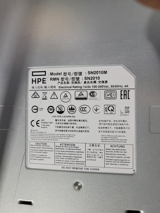 HPE SN2010M 25GbE 18SFP+ 4QSFP28 Switch