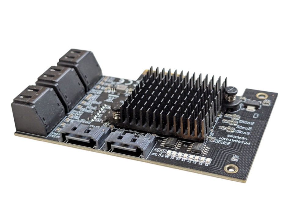 Lot of 5x PCIe 1x to 8x SATA Adaptor