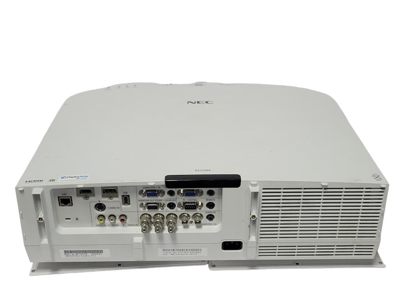 NEC NP-PA550W WXGA 3LCD Widescreen Projector 5500 Lumen 2183 Lamp Hours _