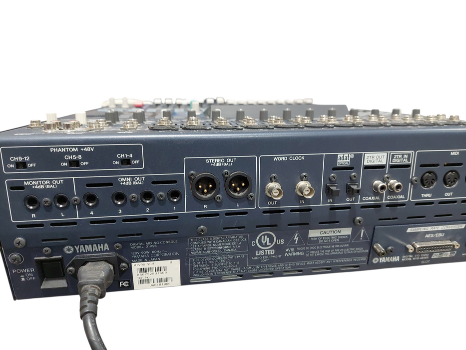 Yamaha Digital Mixing Console Model: O1V 96 Version 2