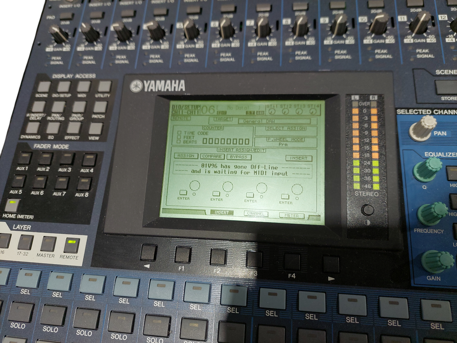 Yamaha Digital Mixing Console Model: O1V 96 Version 2