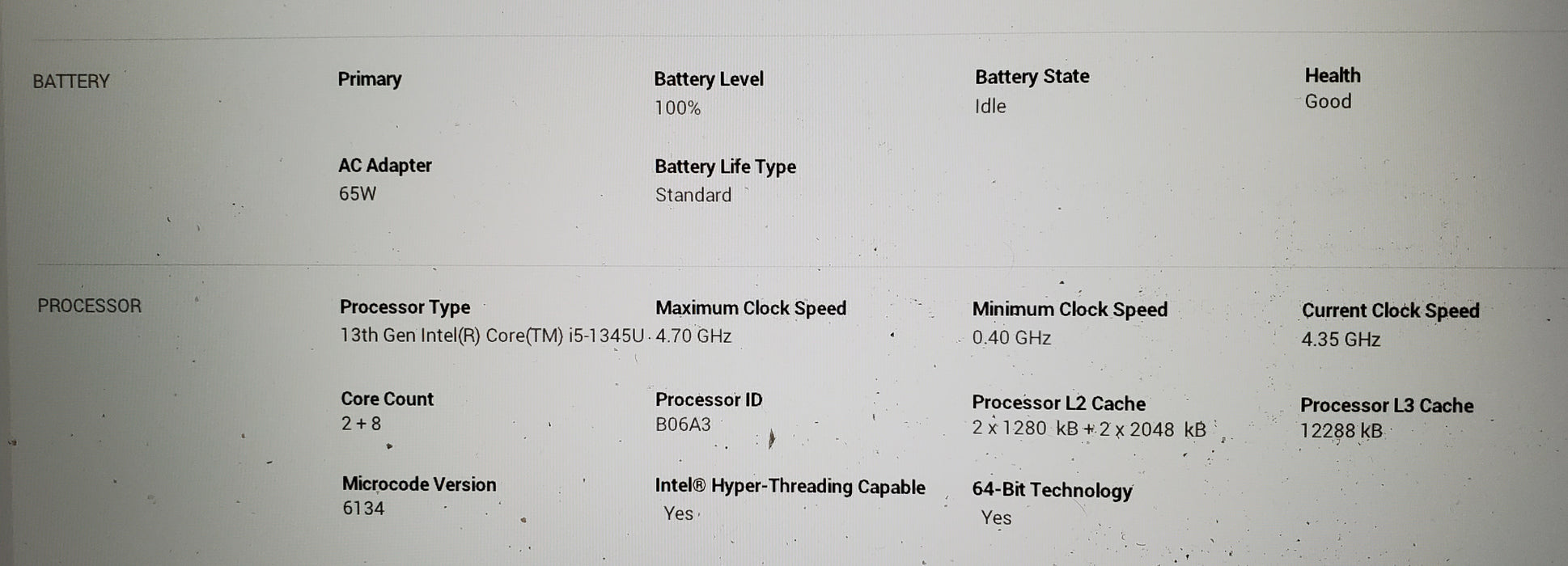 Dell Latitude 5440 i5-1345U 16GB DDR4 256GB NVMe READ