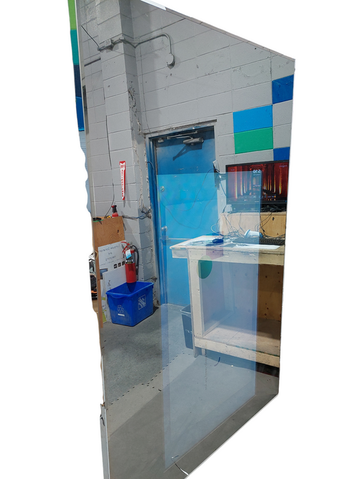 NOBAL Smart Mirror Kiosk Wall 65" Screen Inside 87"x55" Mirror with Built in PC