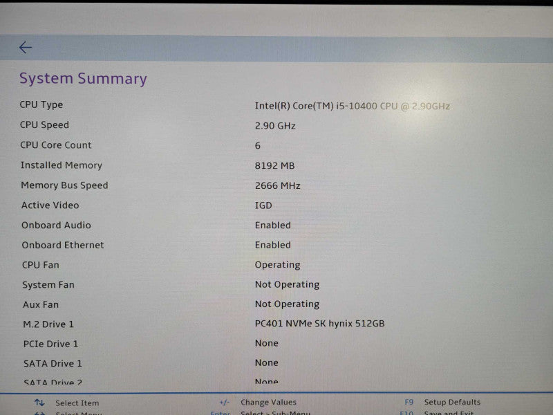 Lenovo ThinkCentre M70s Desktop SFF, i5-10400 2.90GHz, 8GB DDR4, 512GB Nvme !