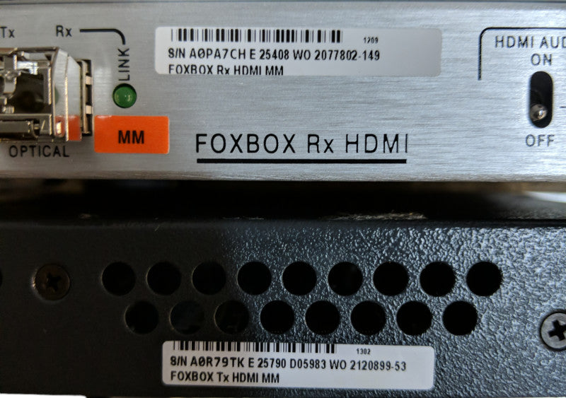 Extron Foxbox HDMI Tx/Rx Set Single Mode Fiber Extender Q