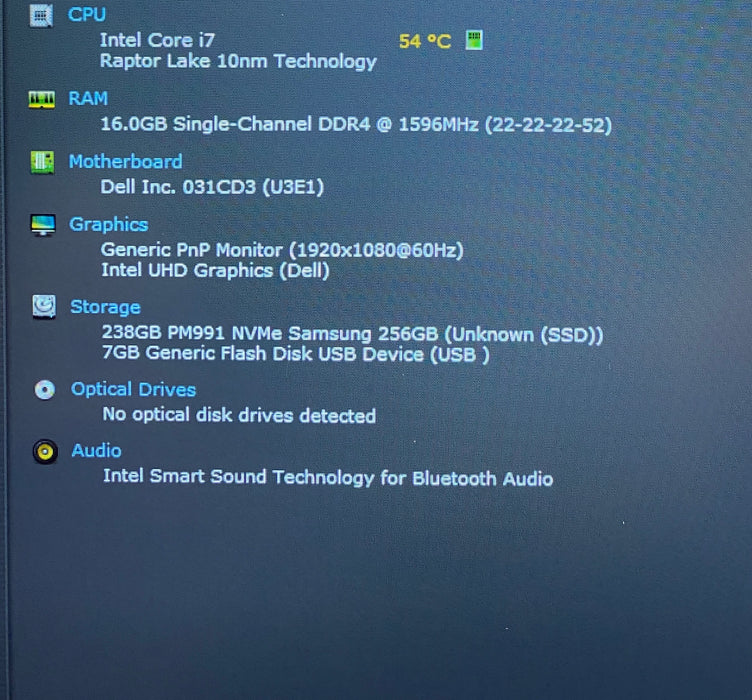Dell Latitude 5540 Core i7-1365U 1.80GHz 16GB RAM 256GB SSD