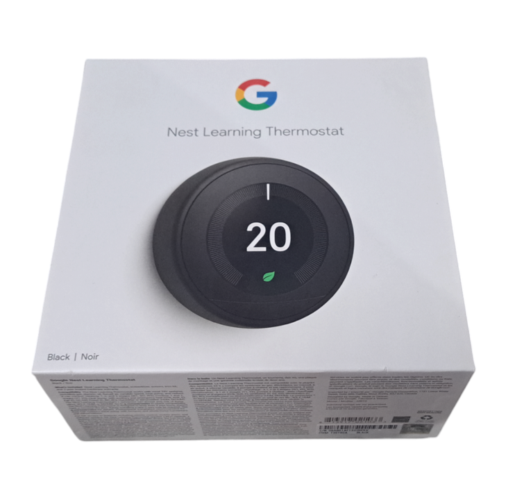 Google Nest Learning Thermostat T3016CA - Black READ