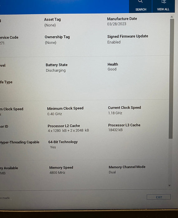 Dell Latitude 7430 Core i7-1270P 2.20GHz 32GB RAM 512GB SSD READ!