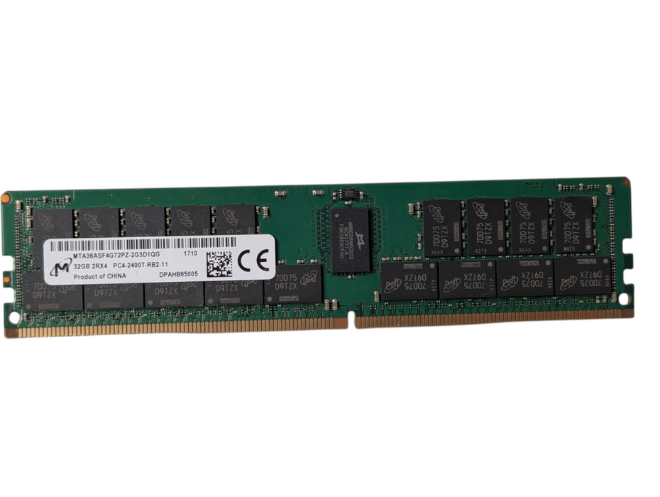 Micron 32GB DDR4 Server RAM Memory 2Rx4 PC4-2400T-RB2-11
