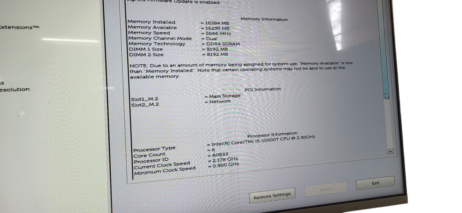 Dell OptiPlex 3090 SFF i5-10500T | 16Gb DDR4 |256GB NVME |READ