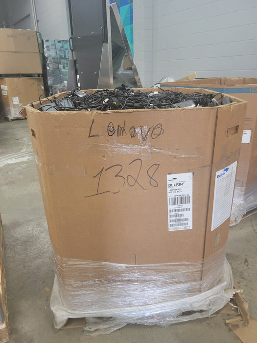 Bin of approx 1328Lbs Assorted Lenovo Laptops AC adapters (AS-IS)