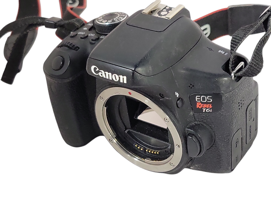 Canon EOS Rebel T6i DSLR Camera 24.2MP BODY ONLY, READ