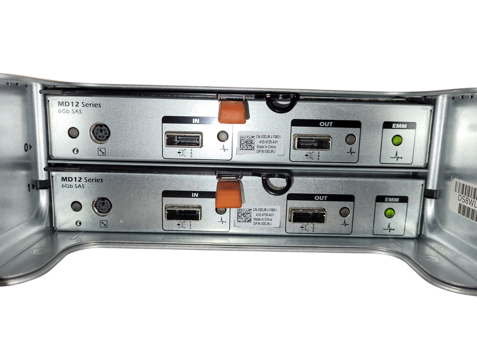 Dell EMC PowerVault MD1200 w/ 2x 03DJRJ 6GB SAS Module