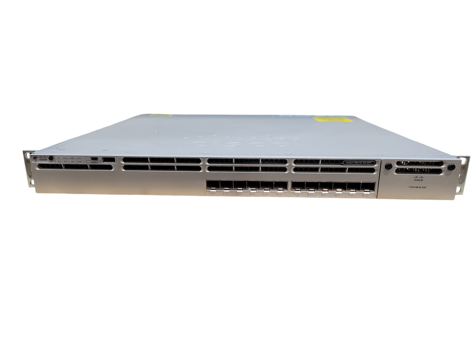 Cisco WS-C3850-12XS-E V02 | 12-Port 10G SFP+ Network Switch | 2x PSU