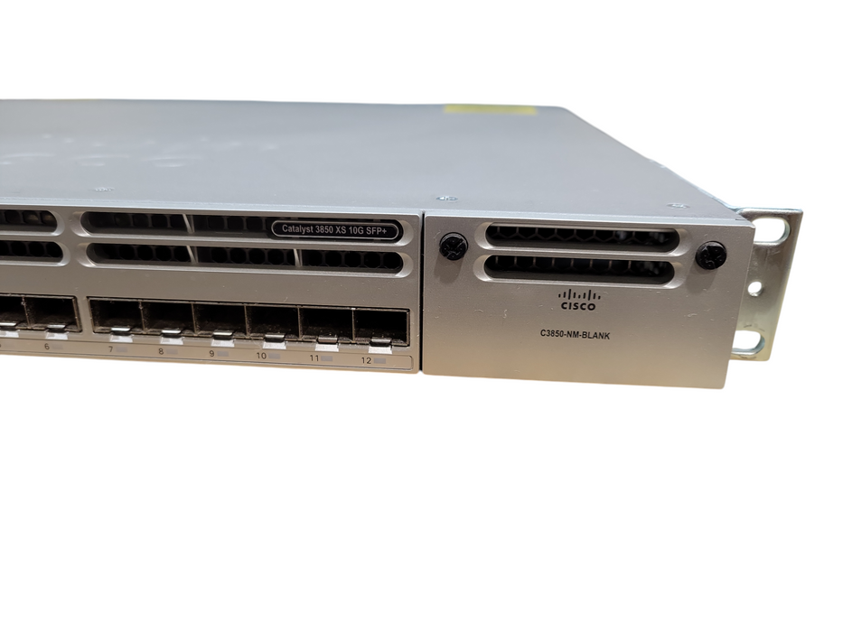 Cisco WS-C3850-12XS-E V02 | 12-Port 10G SFP+ Network Switch | 2x PSU