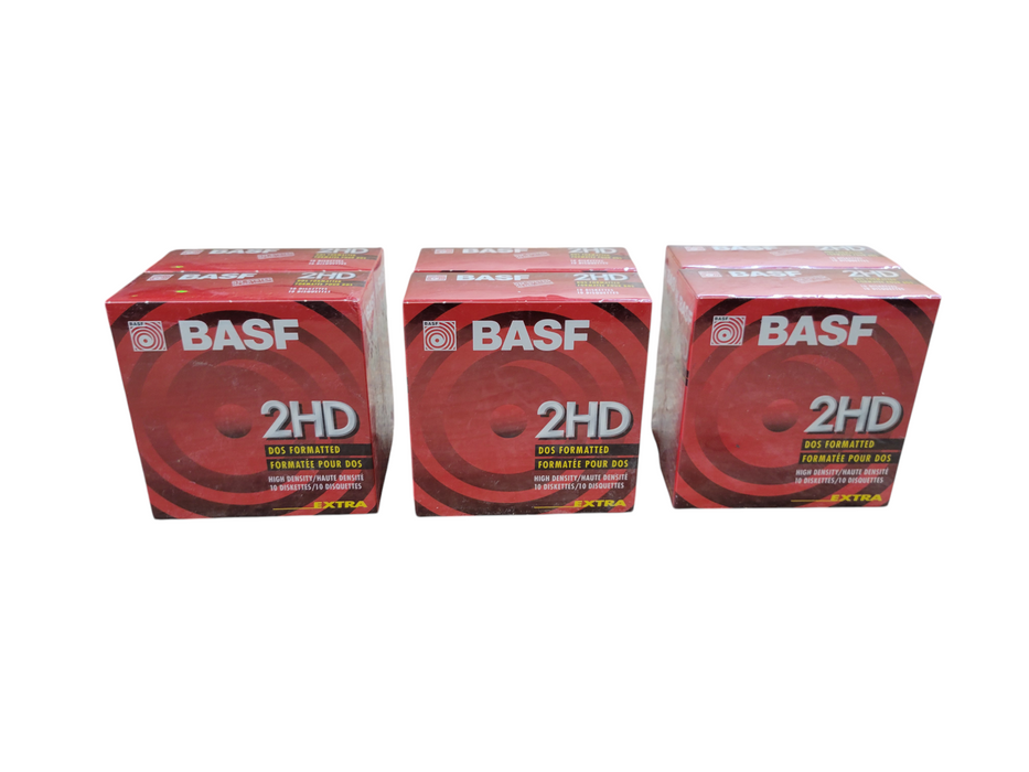Lot of 6x - BASF 2HD Dos Formatted 1.44MB High Density
