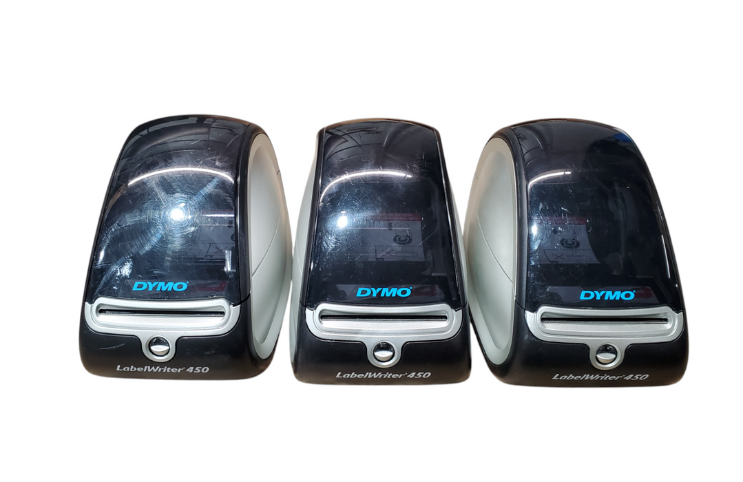 Lot 3x Dymo LabelWriter 450 Thermal Label Printer - No Spool Assembly *READ*