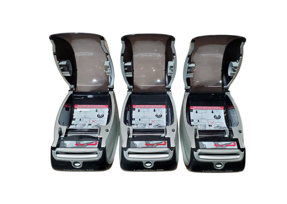 Lot 3x Dymo LabelWriter 450 Thermal Label Printer - No Spool Assembly *READ*