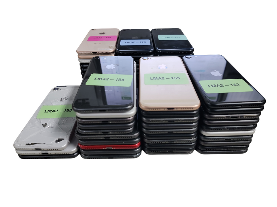 Lot of 63x Apple iPhones 8 / SE 2 [A1897 - A2275 | B/C Condition][LMA2-3]
