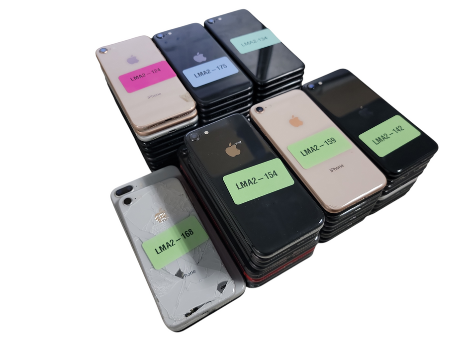 Lot of 63x Apple iPhones 8 / SE 2 [A1897 - A2275 | B/C Condition][LMA2-3]