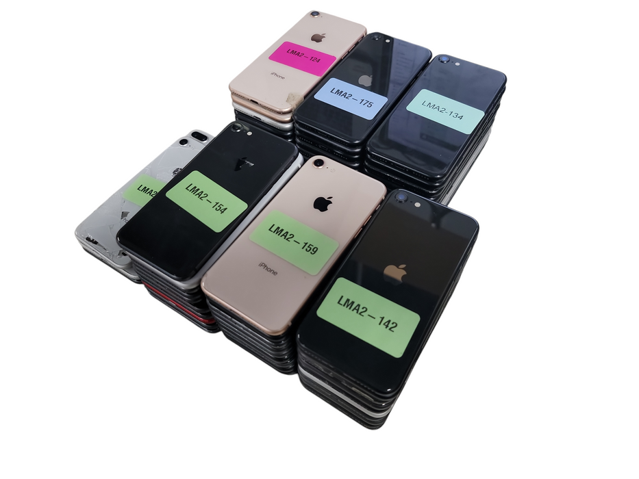 Lot of 63x Apple iPhones 8 / SE 2 [A1897 - A2275 | B/C Condition][LMA2-3]