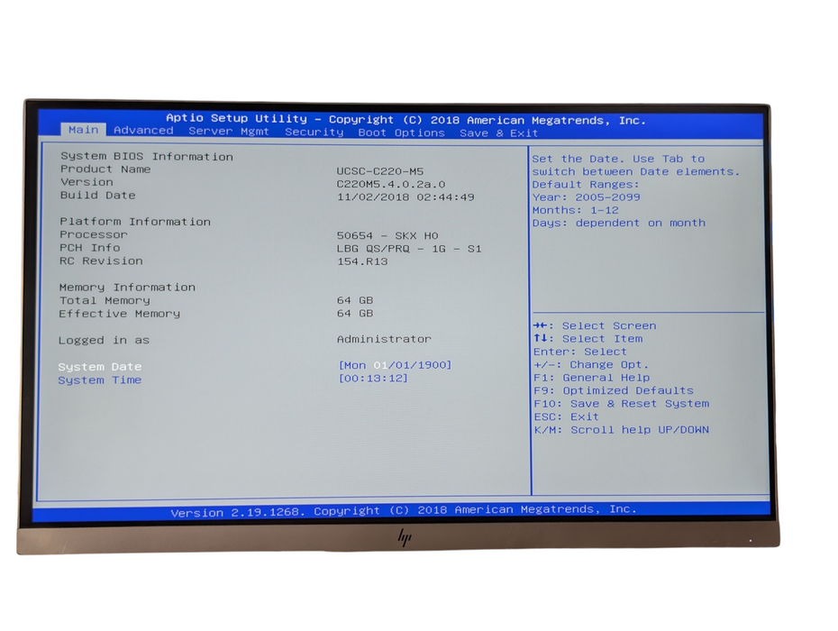 Cisco C220 M5 HyperFlex server 2x Intel Xeon GOLD 6130 64GB RAM