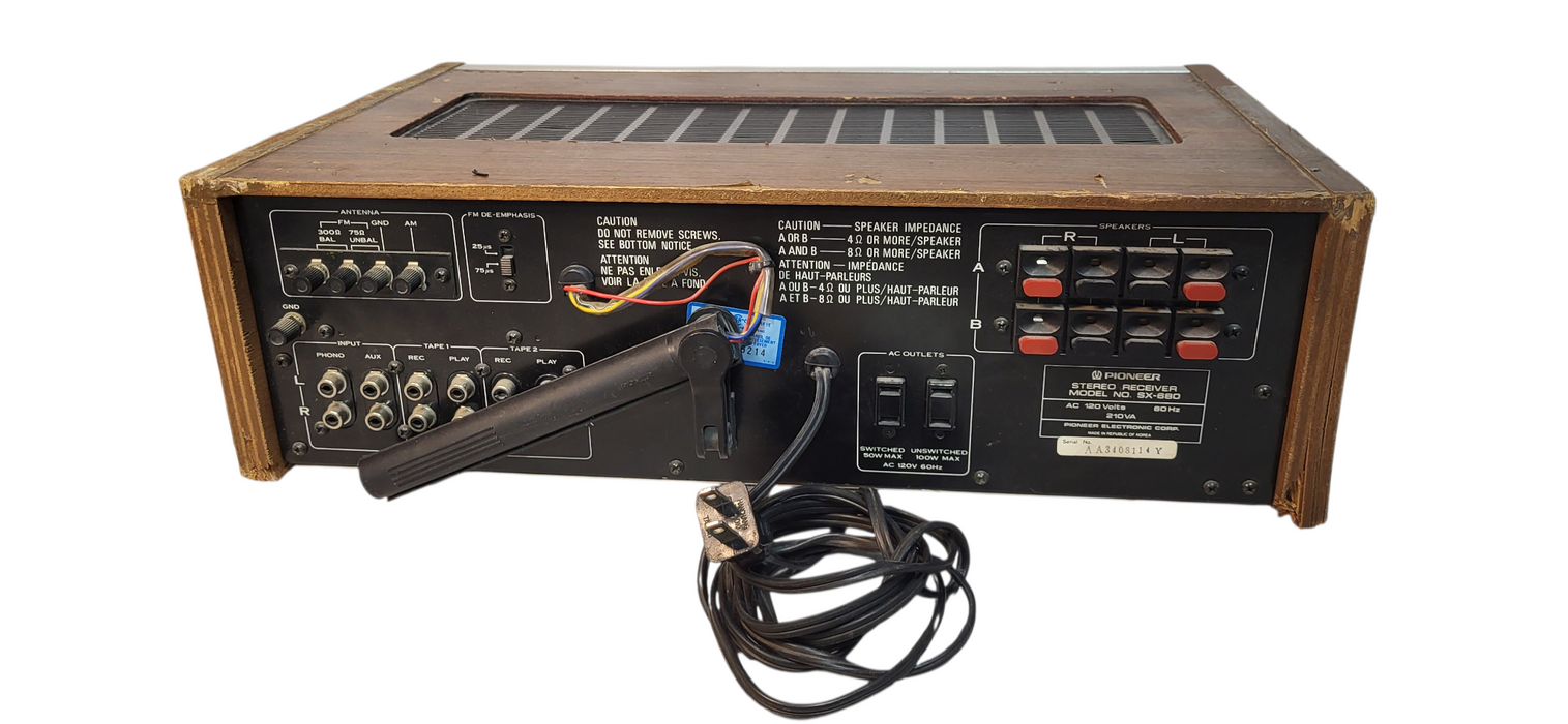 Pioneer SX-660 Vintage Stereo Receiver AM/FM |READ
