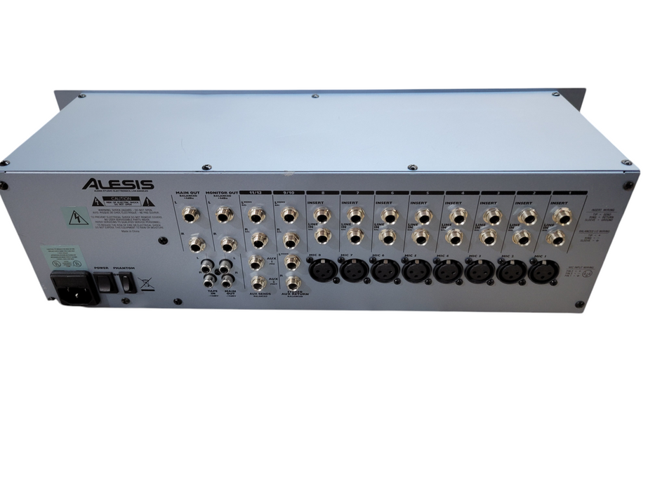 Alesis MultiMix 12R 12-Channel Rackmount Mixer for Studio Recording (READ)