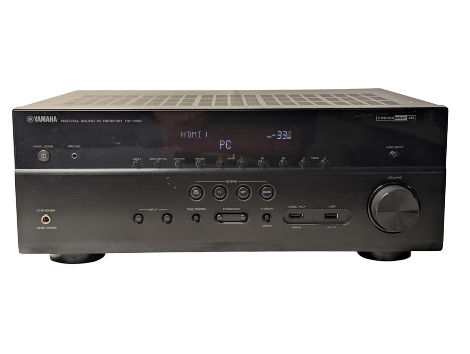 YAMAHA Natural Sound RX-V681 Surround Sound  AV Receiver 4K HDMI Bluetooth 7.2