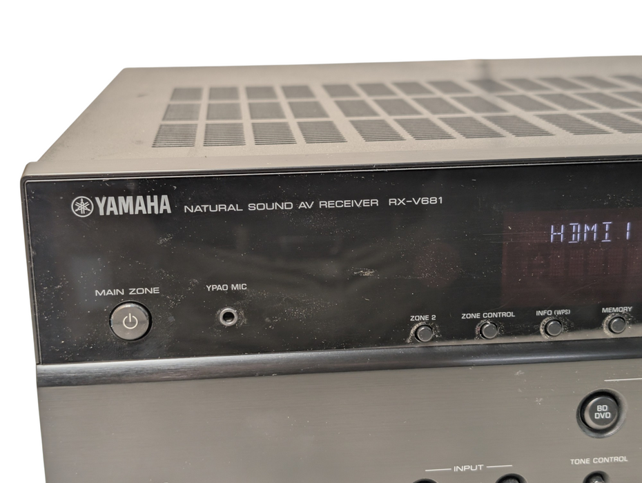 YAMAHA Natural Sound RX-V681 Surround Sound  AV Receiver 4K HDMI Bluetooth 7.2