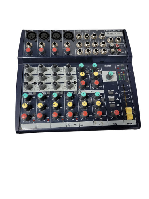 SOUNDCRAFT Notepad 124 8 Channel Analog Mixer | as is
