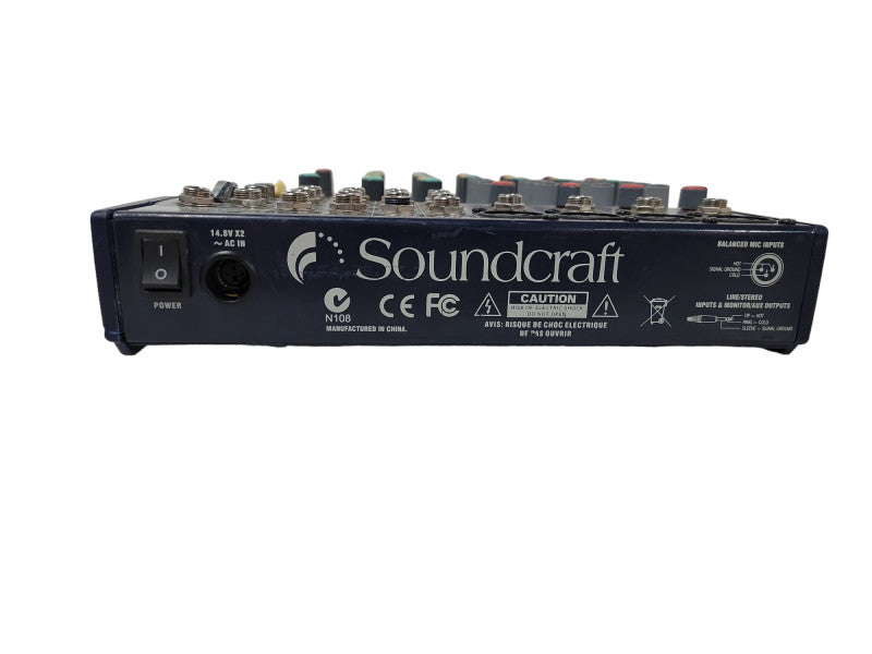 SOUNDCRAFT Notepad 124 8 Channel Analog Mixer | as is