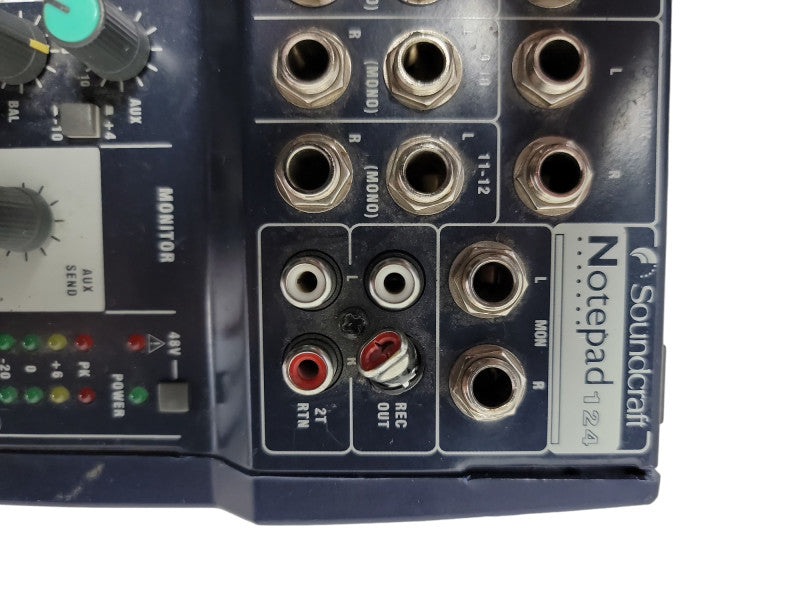 SOUNDCRAFT Notepad 124 8 Channel Analog Mixer | as is