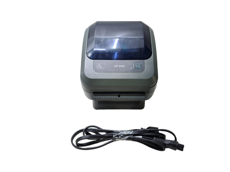 Zebra ZP 505 Thermal Label Printer | Tested + PWR Adapter & Cable