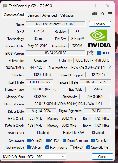Lenovo Legion T7 Core i9-11900k 32GB RAM No HDD GTX 1070