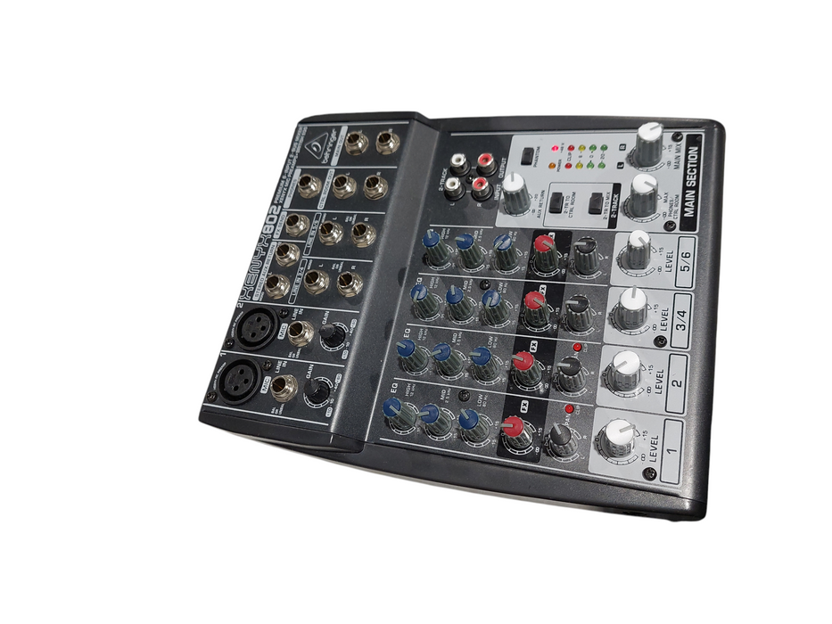 XENYX 802 Premium 8-Input 2-Bus Mixer xenyx Mic PreAmps British EQS