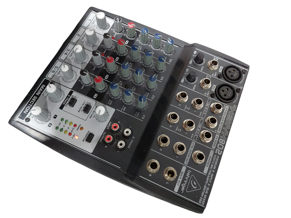 XENYX 802 Premium 8-Input 2-Bus Mixer xenyx Mic PreAmps British EQS