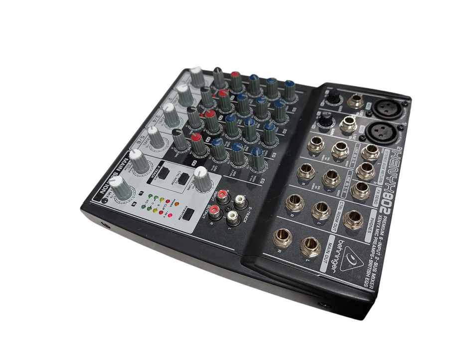 XENYX 802 Premium 8-Input 2-Bus Mixer xenyx Mic PreAmps British EQS