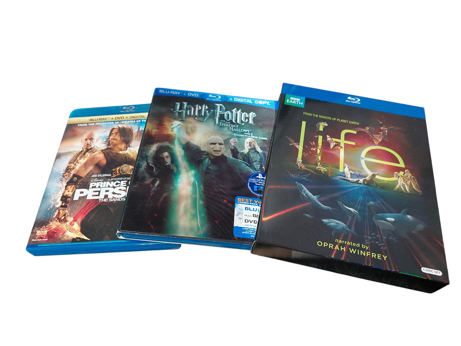Couple BluRays Harry Potter LIFE BBC Earth Disney Prince of Persia