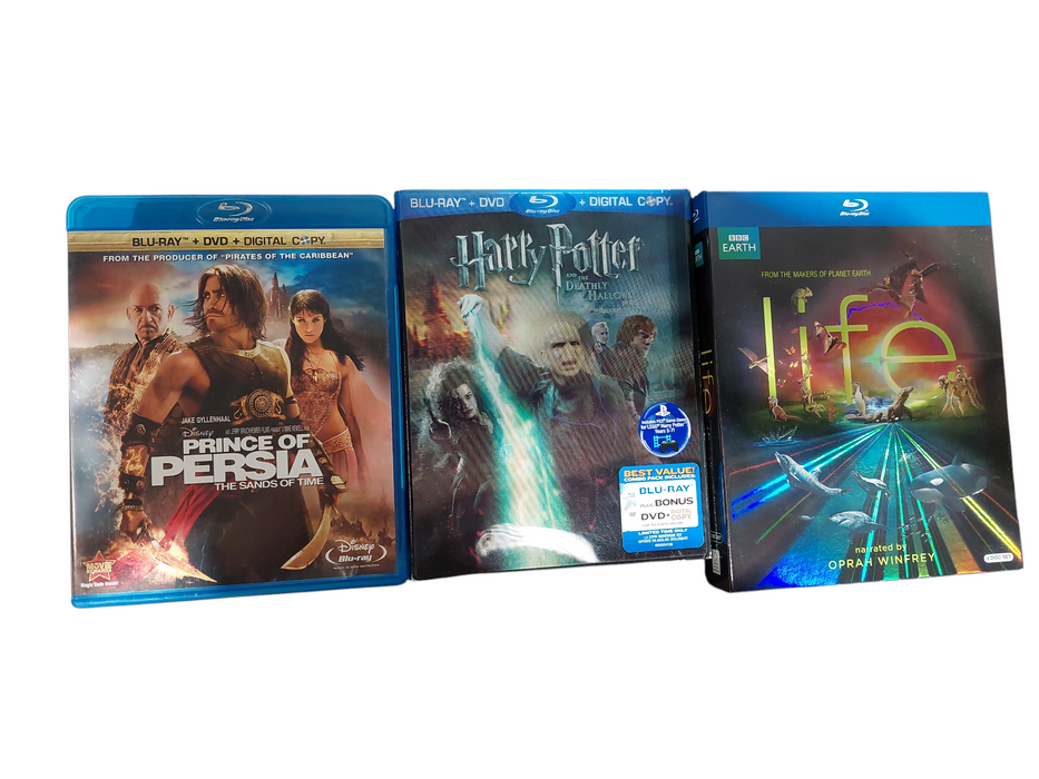 Couple BluRays Harry Potter LIFE BBC Earth Disney Prince of Persia