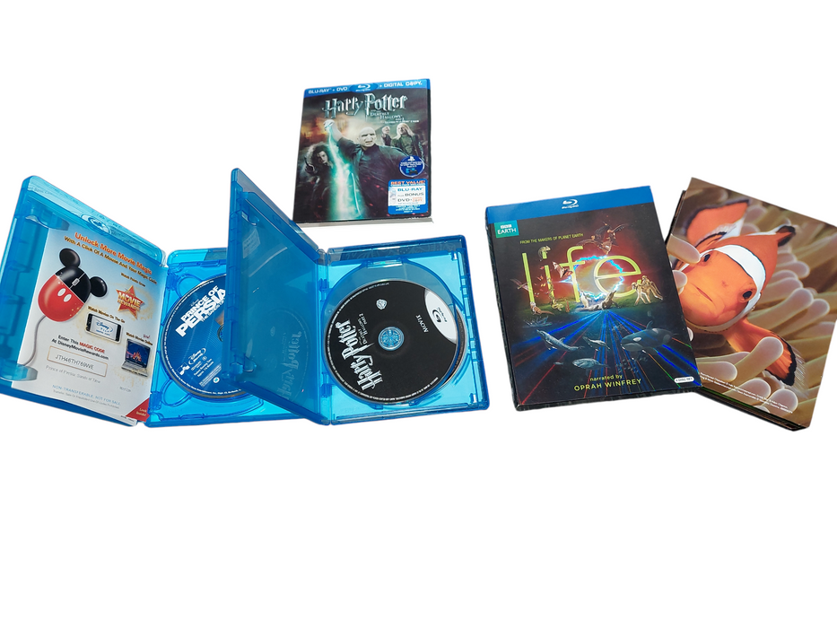 Couple BluRays Harry Potter LIFE BBC Earth Disney Prince of Persia