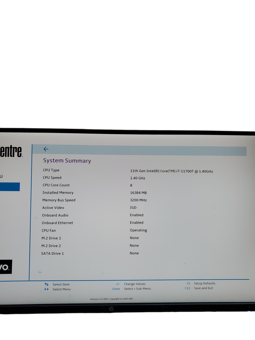 Lenovo ThinkCentre M70q Tiny i7-11700T Gen 16GB RAM NO-HDD/SSD